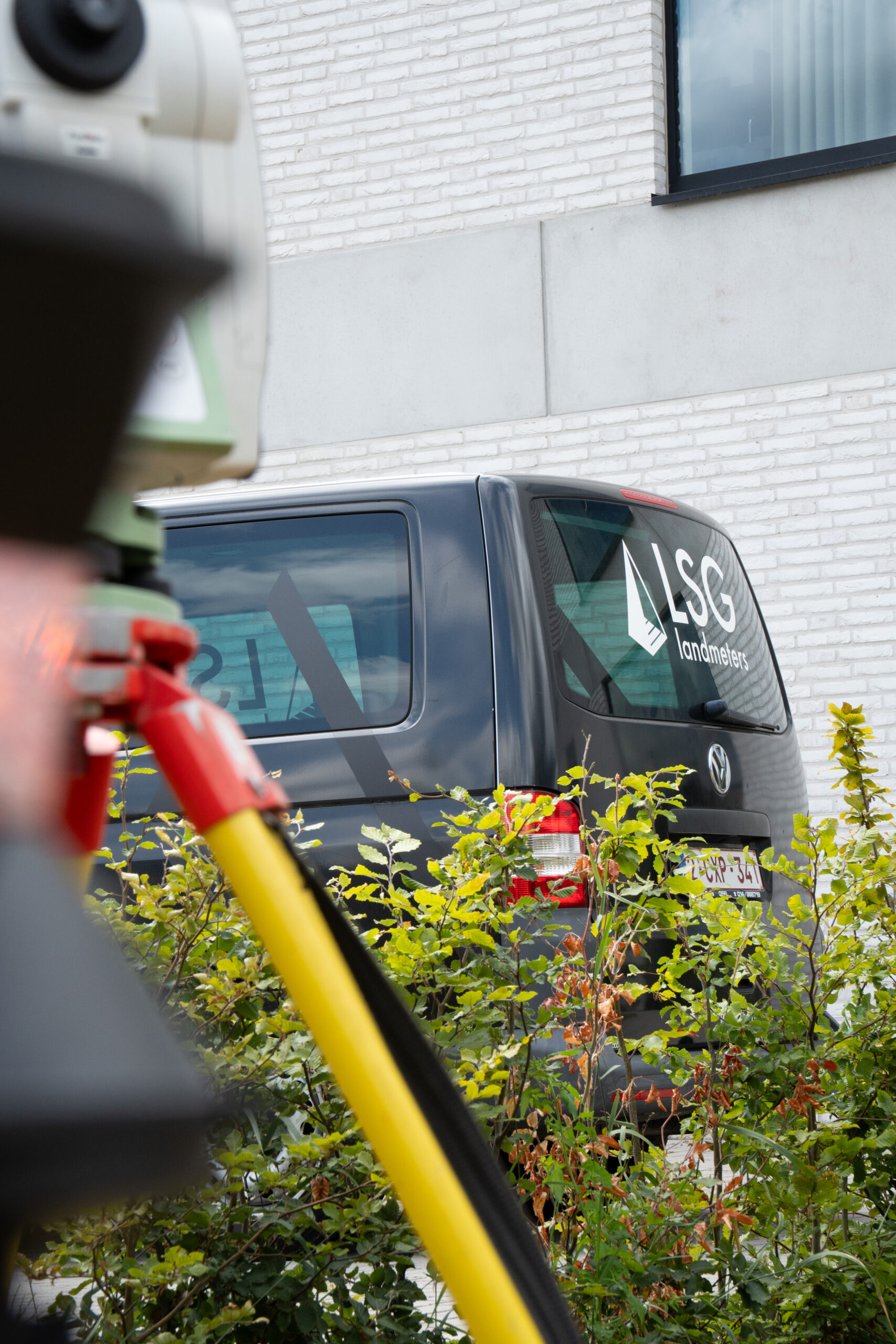 landmeting en shatting LSG in geel